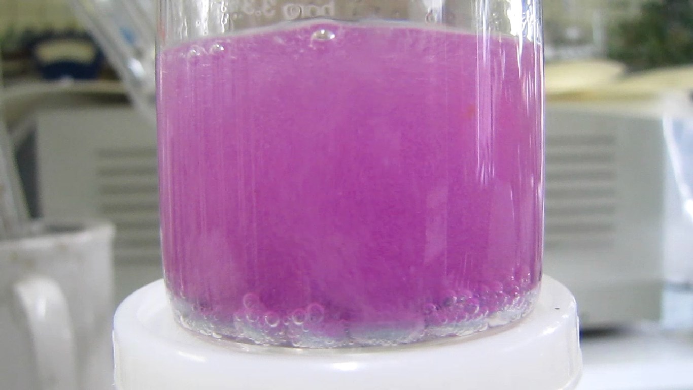         . Reduction of potassium permanganate by zinc and sulfuric acid)